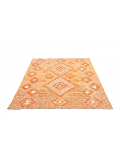 Tappeto Kilim Afghanistan marrone giallo 150x197