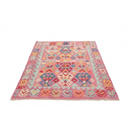 Tappeto Kilim Afghanistan marrone blu 123x175
