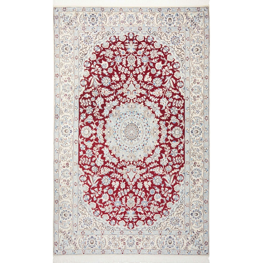 Tappeto Nain 9La Persia bianco marrone 157x250 Tappeto Nain 9La Persia bianco marrone 157x250