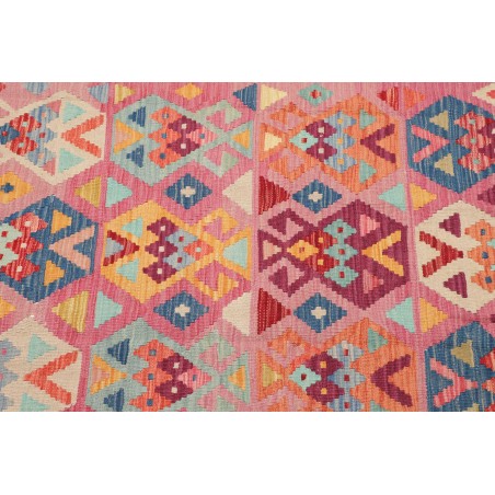 Tappeto Kilim Afghanistan marrone blu 123x175