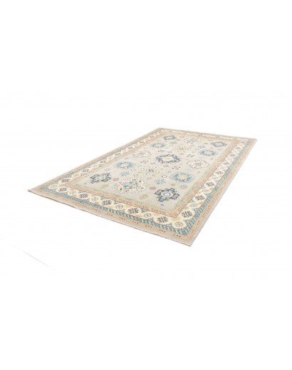 Tappeto Kazak Afghanistan bianco grigio 203x300