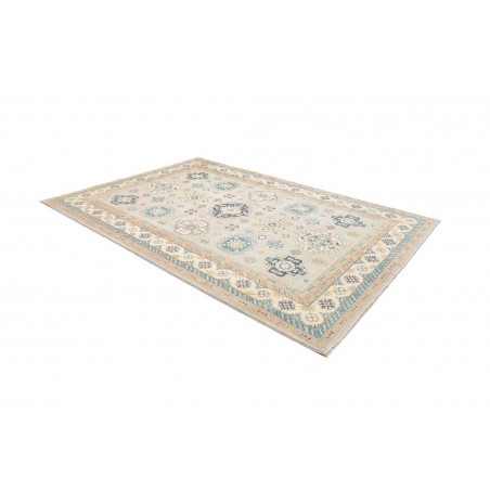 Tappeto Kazak Afghanistan bianco grigio 203x300