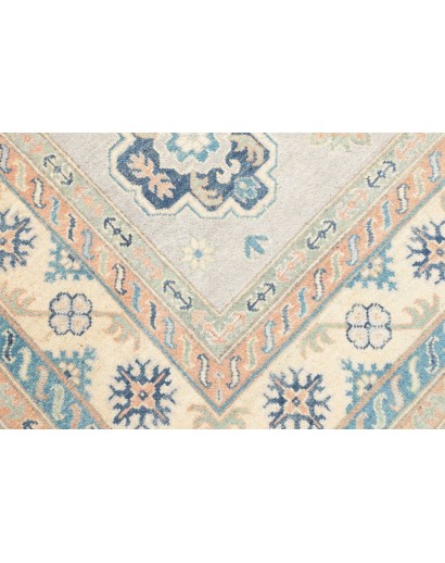 Tappeto Kazak Afghanistan bianco grigio 203x300