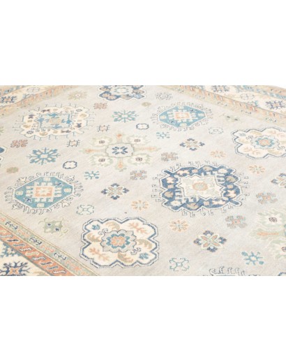 Tappeto Kazak Afghanistan bianco grigio 203x300