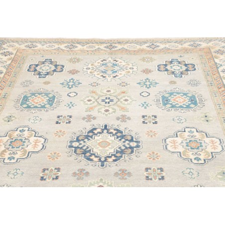Tappeto Kazak Afghanistan bianco grigio 203x300