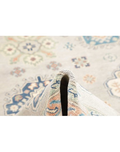 Tappeto Kazak Afghanistan bianco grigio 203x300