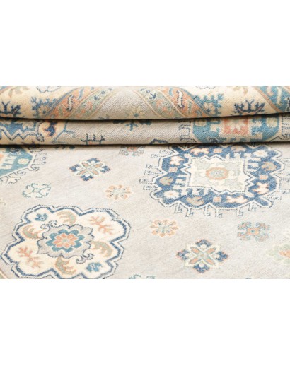 Tappeto Kazak Afghanistan bianco grigio 203x300