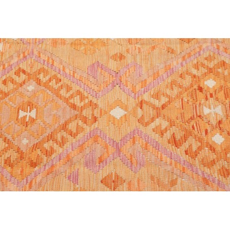 Tappeto Kilim Afghanistan arancione giallo 132x185