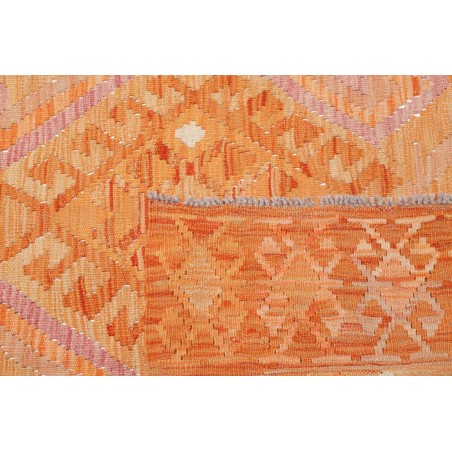 Tappeto Kilim Afghanistan arancione giallo 132x185