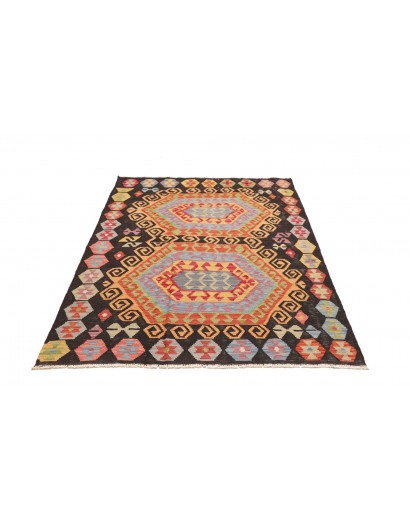Tappeto Kilim Afghanistan marrone 128x172