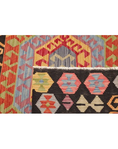 Tappeto Kilim Afghanistan marrone 128x172