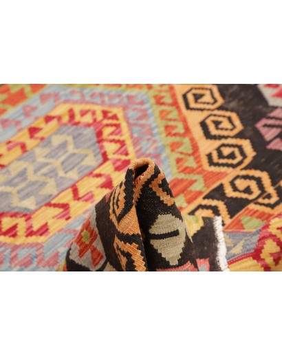 Tappeto Kilim Afghanistan marrone 128x172