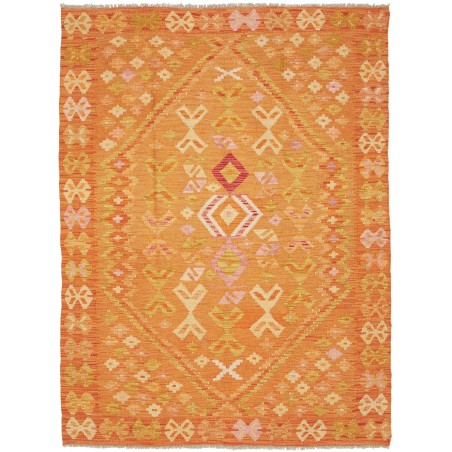 Tappeto Kilim Afghanistan arancione 135x180