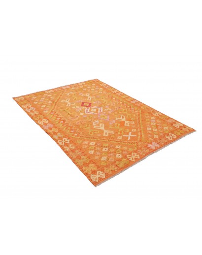 Tappeto Kilim Afghanistan arancione 135x180