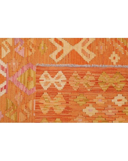 Tappeto Kilim Afghanistan arancione 135x180