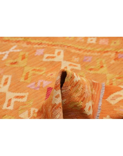 Tappeto Kilim Afghanistan arancione 135x180