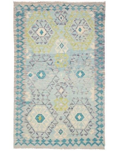 Tappeto Kilim Afghanistan beige grigio 120x191