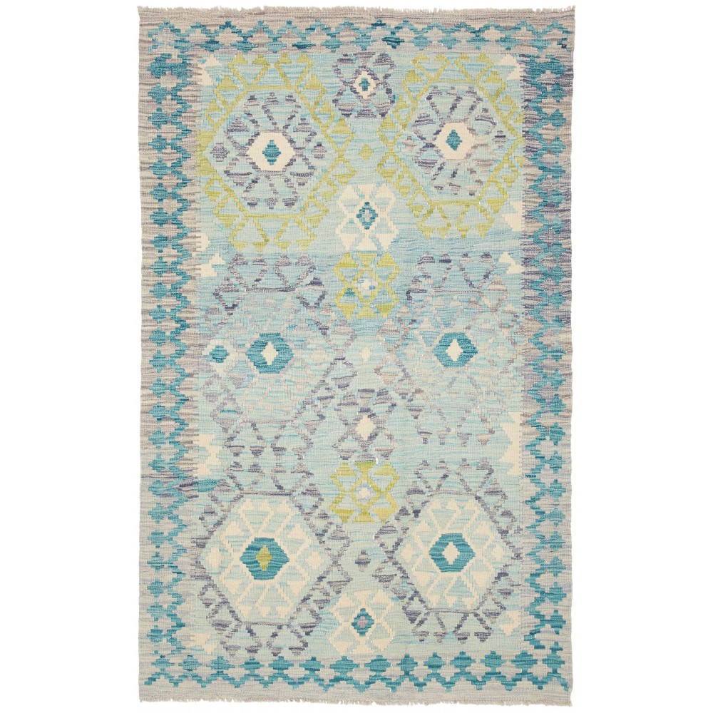 Tappeto Kilim Afghanistan beige grigio 120x191