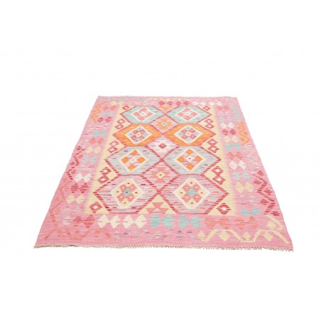 Tappeto Kilim Afghanistan beige arancione 121x184