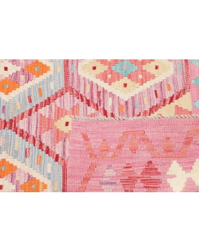 Tappeto Kilim Afghanistan beige arancione 121x184