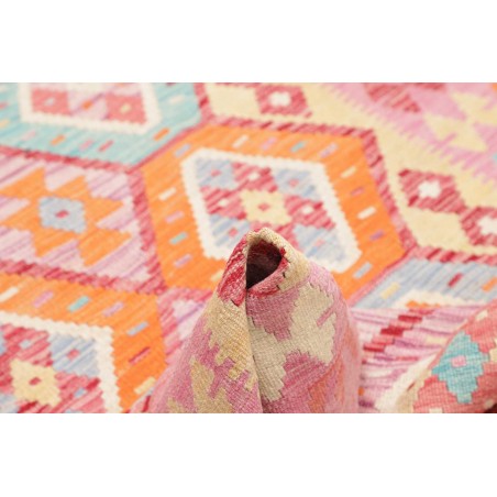 Tappeto Kilim Afghanistan beige arancione 121x184