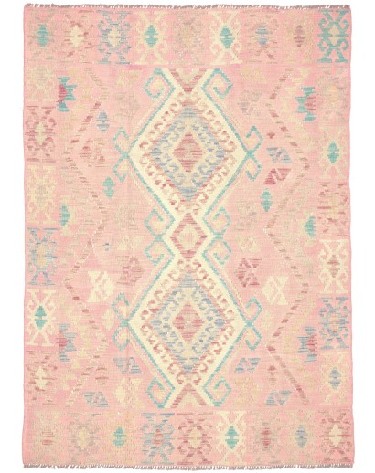 Tappeto Kilim Afghanistan giallo 126x174