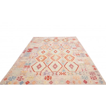Tappeto Kilim Afghanistan beige bianco 207x297