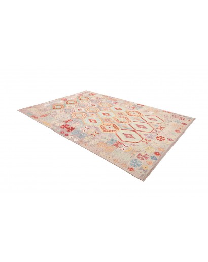 Tappeto Kilim Afghanistan beige bianco 207x297