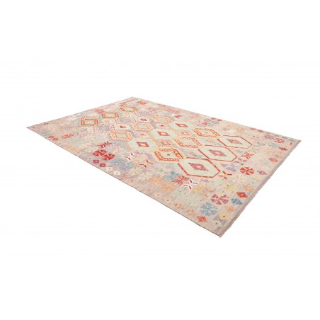 Tappeto Kilim Afghanistan beige bianco 207x297