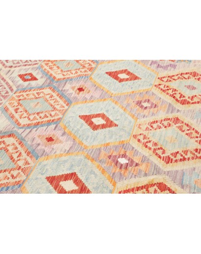 Tappeto Kilim Afghanistan beige bianco 207x297