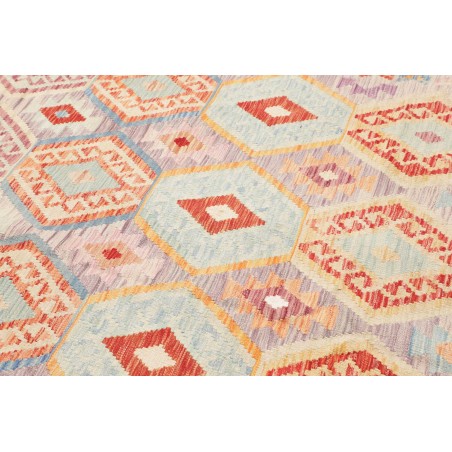 Tappeto Kilim Afghanistan beige bianco 207x297