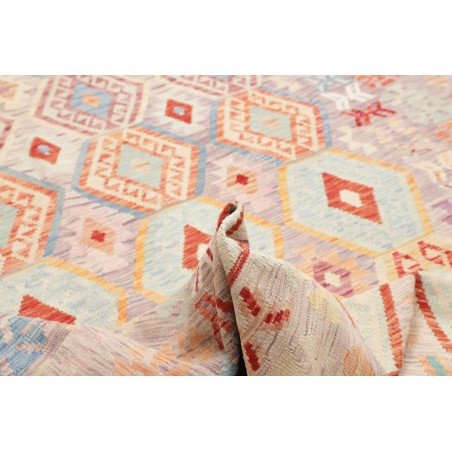 Tappeto Kilim Afghanistan beige bianco 207x297