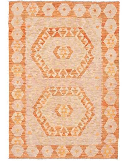 Tappeto Kilim Afghanistan marrone 123x175