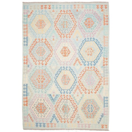 Tappeto Kilim Afghanistan bianco 205x295