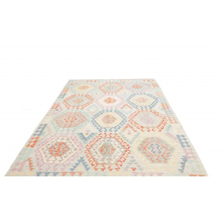 Tappeto Kilim Afghanistan bianco 205x295