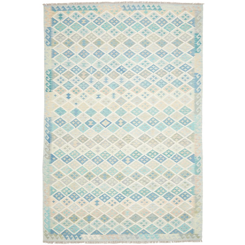Tappeto Kilim Afghanistan bianco 202x300