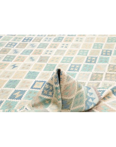 Tappeto Kilim Afghanistan bianco 202x300