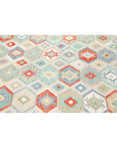 Tappeto Kilim Afghanistan bianco 198x297