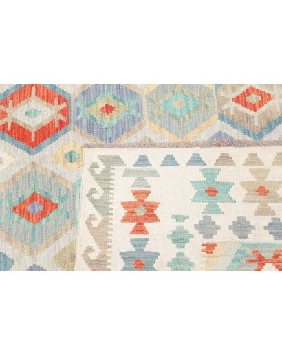 Tappeto Kilim Afghanistan bianco 198x297
