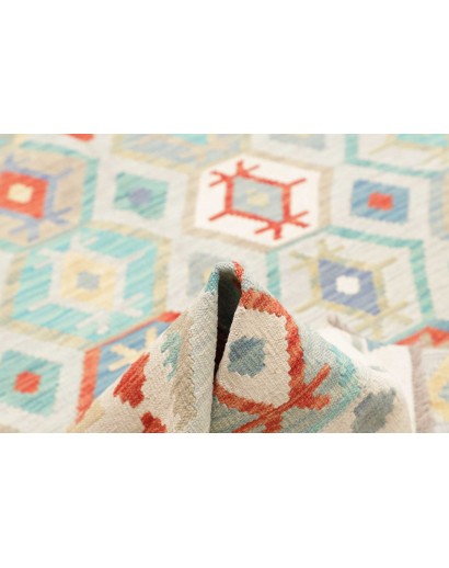 Tappeto Kilim Afghanistan bianco 198x297