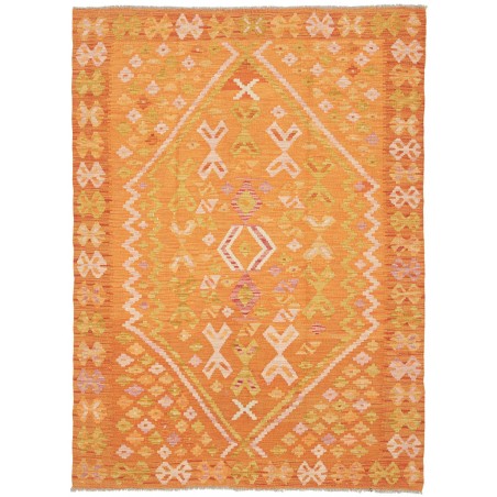 Tappeto Kilim Afghanistan marrone 129x177