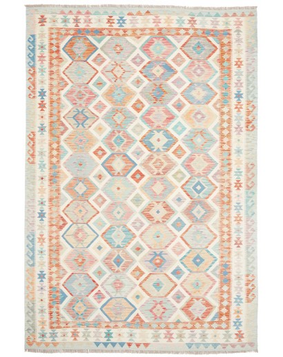 Tappeto Kilim Afghanistan bianco 199x298