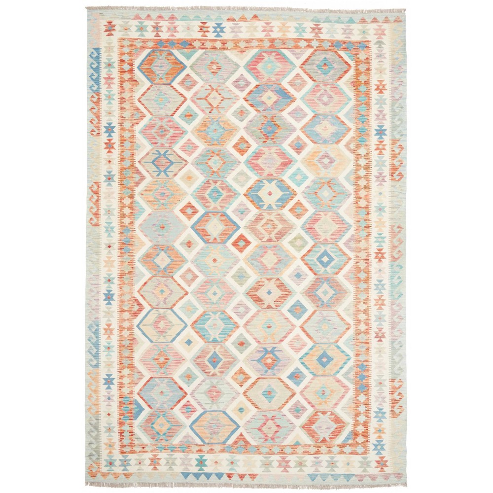 Tappeto Kilim Afghanistan bianco 199x298