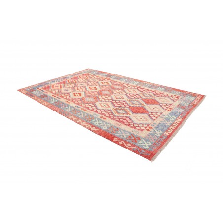 Tappeto Kilim Afghanistan beige rosso 207x306
