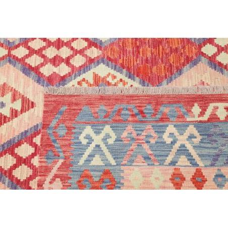 Tappeto Kilim Afghanistan beige rosso 207x306