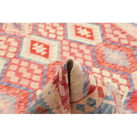 Tappeto Kilim Afghanistan beige rosso 207x306
