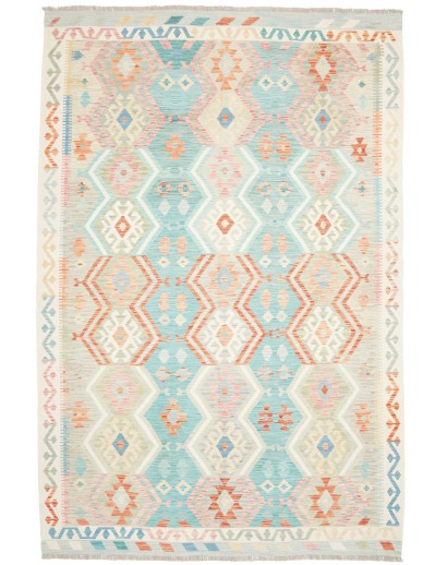Tappeto Kilim Afghanistan bianco 204x298