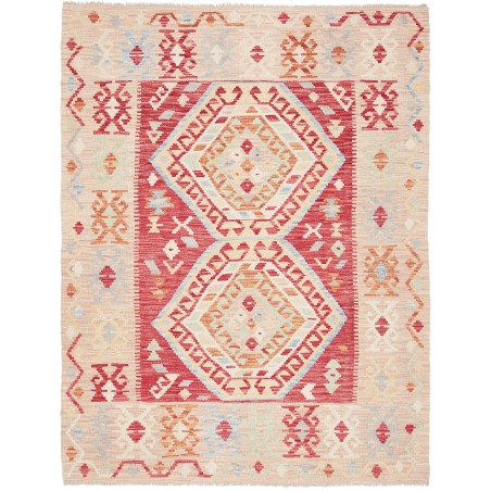 Tappeto Kilim Afghanistan giallo marrone 126x167