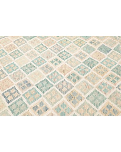 Tappeto Kilim Afghanistan bianco beige 204x302