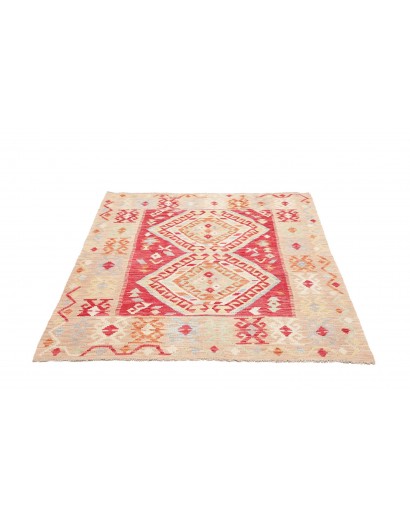 Tappeto Kilim Afghanistan giallo marrone 126x167